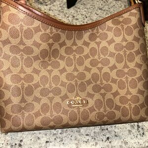 Coach Brown Laurel Shoulder Bag with Monogram